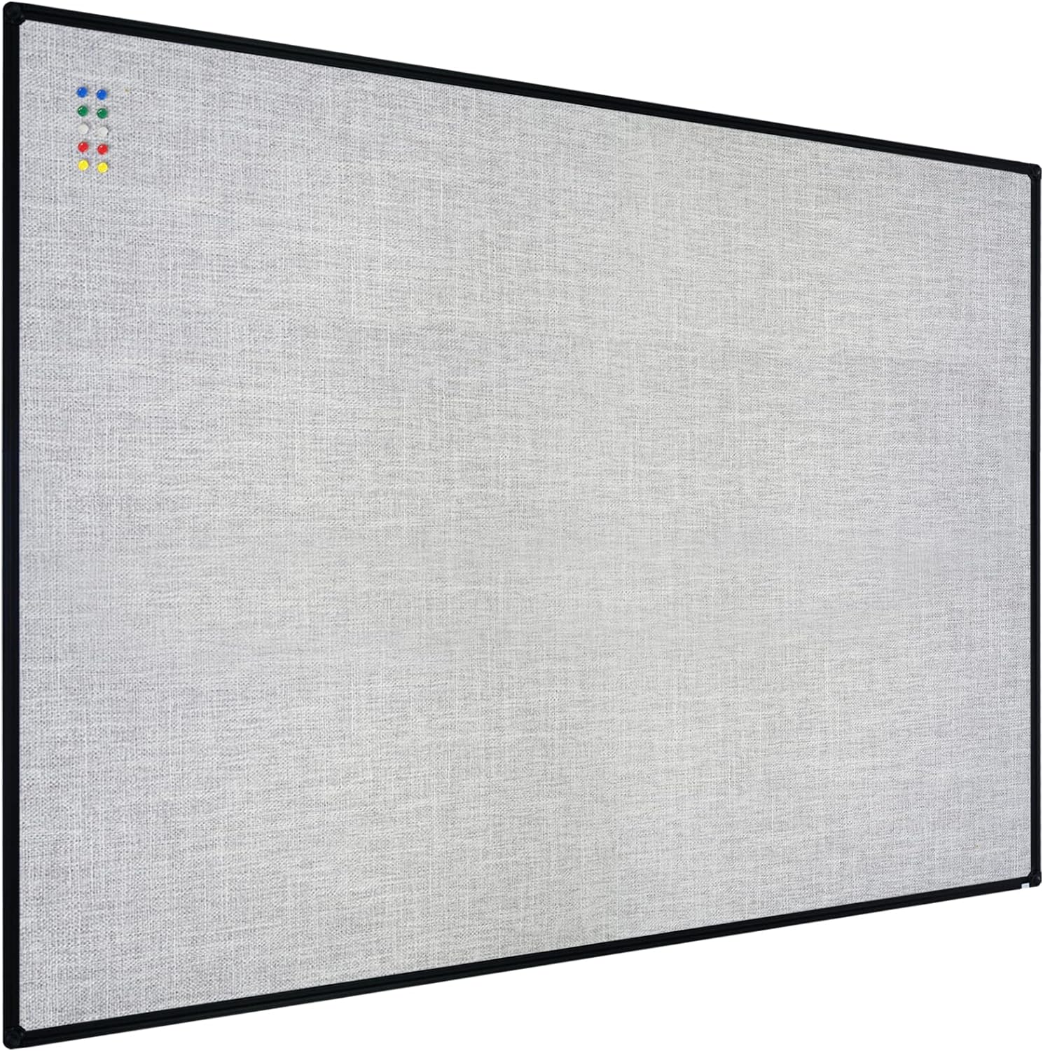 JILoffice Cork Linen Bulletin Board 48 X 36 Inch for Home Use