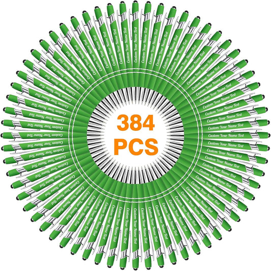 384PCS Personalized Pens Bulk with Free Engraving for Gifts