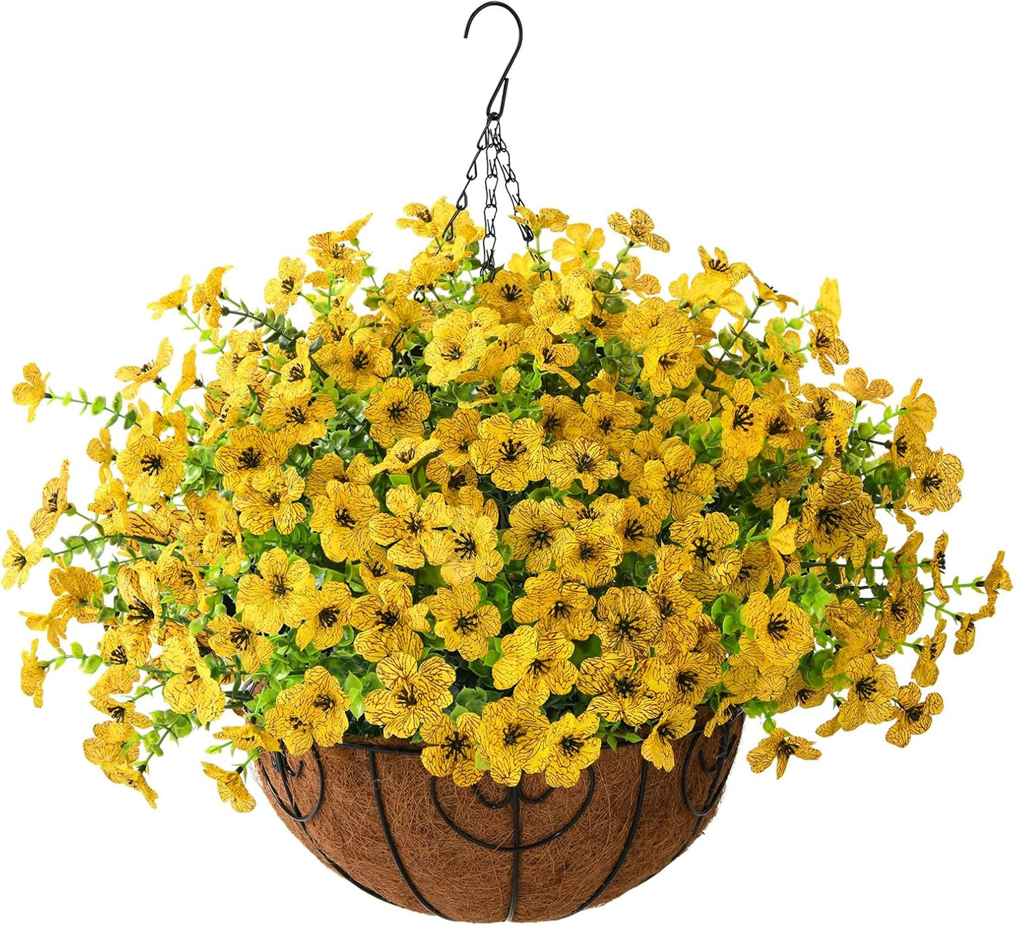 Artificial Faux Hanging Plants for Fall Outdoor Decoration