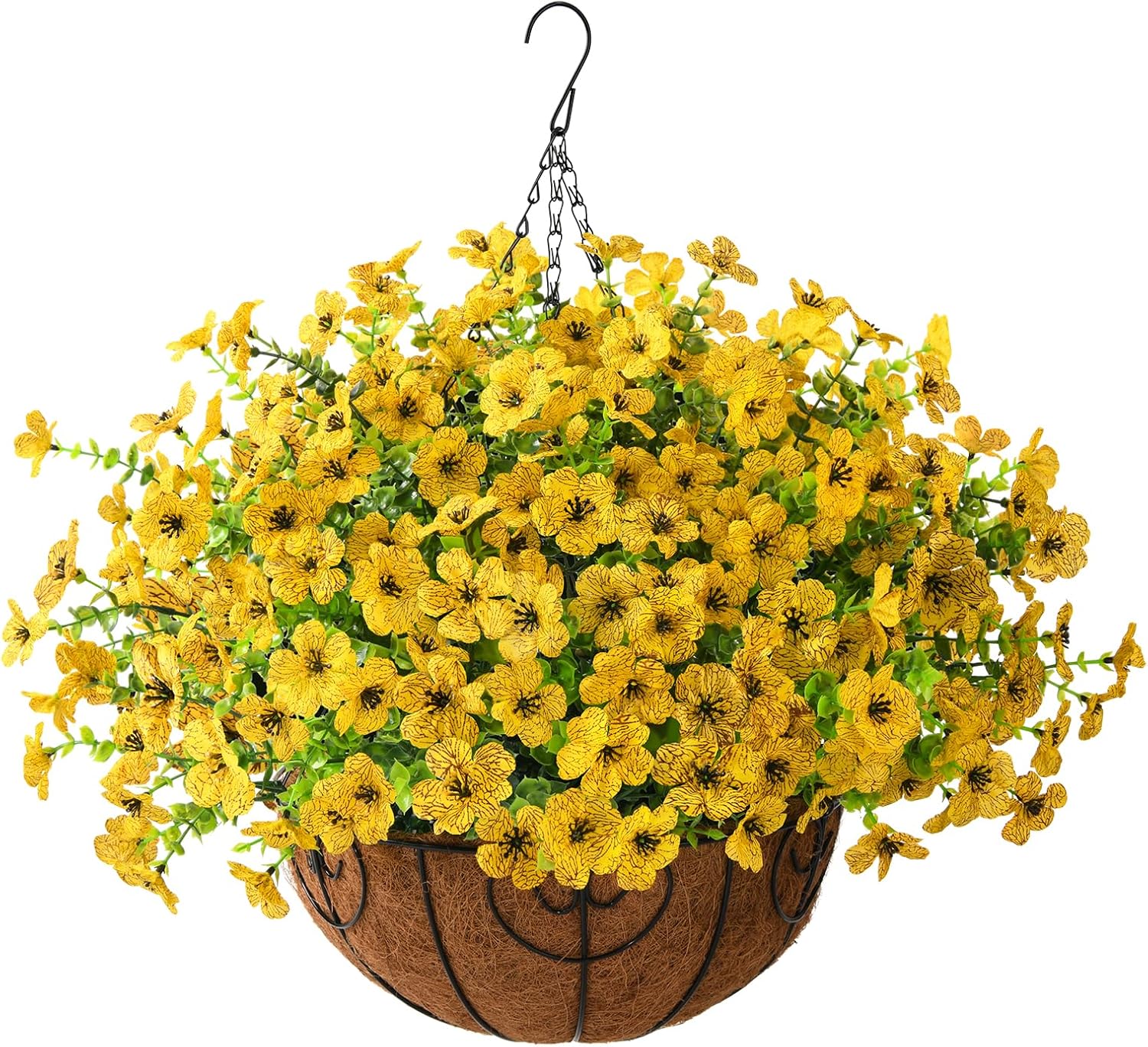 Artificial Faux Hanging Plants for Fall Outdoor Decoration