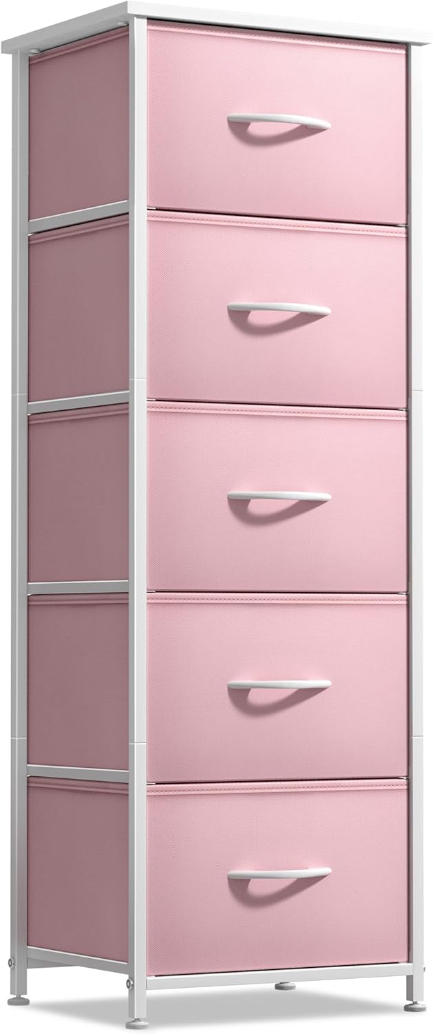Sorbus Fabric Dresser for Kids Bedroom - 5 Drawer Storage Tower