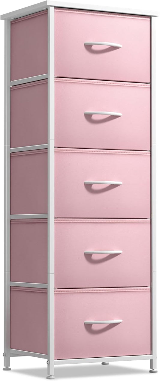 Sorbus Fabric Dresser for Kids Bedroom - 5 Drawer Storage Tower