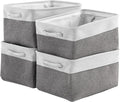 Storage Basket 16x12x8 in Fabric Sturdy Canvas Storage Bins Organizer