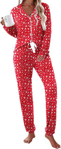 Ekouaer Womens Long Sleeve Pajama Set - Soft Modal Cotton Comfort