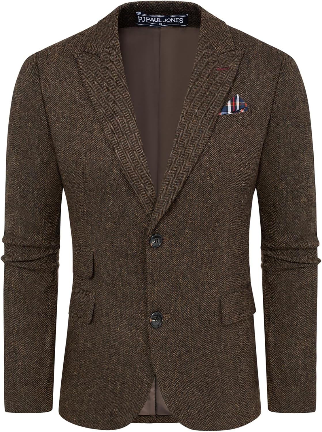 Stylish Herringbone Tweed Blazer for Men by PJ PAUL JONES