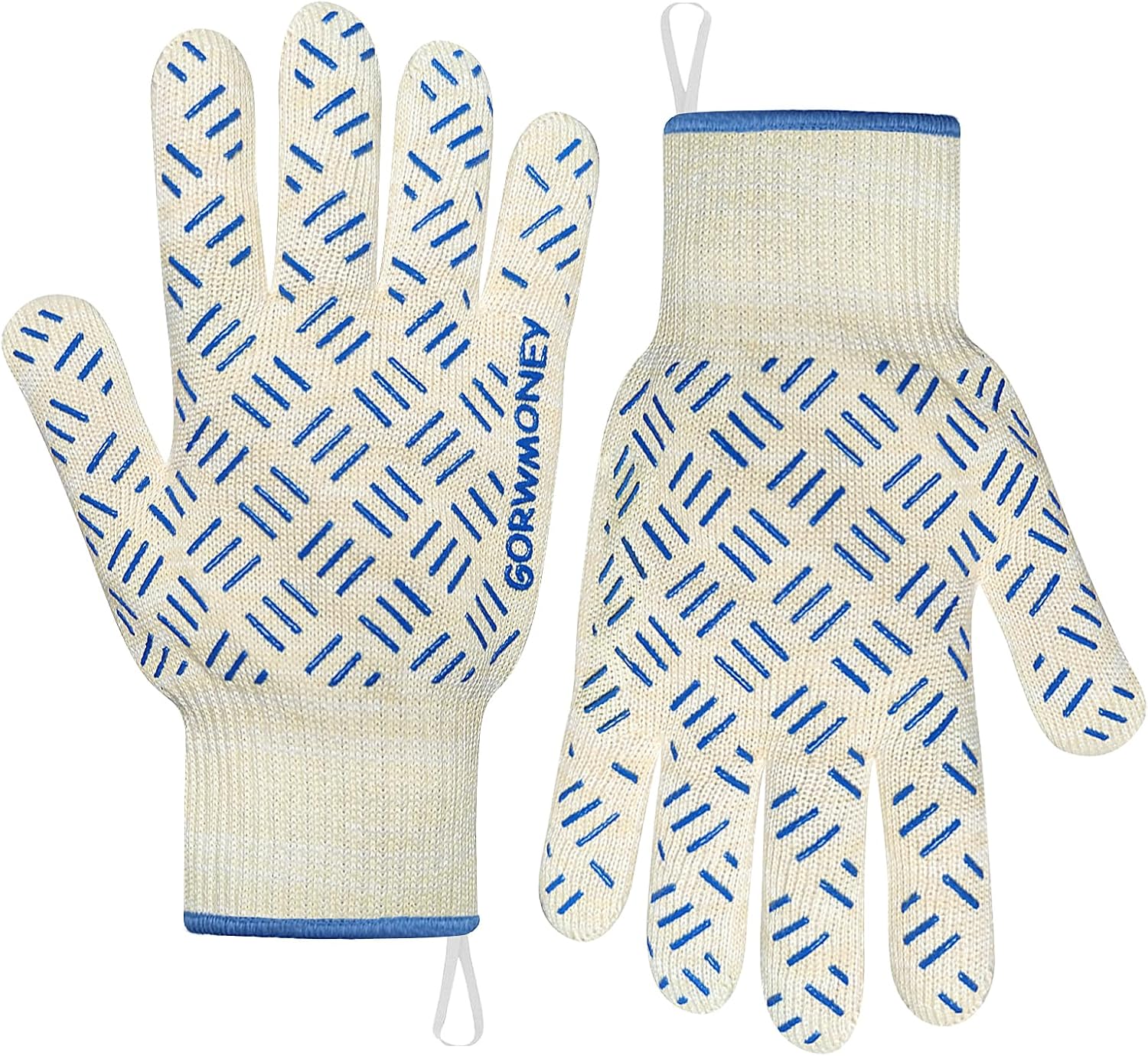 BBQ Gloves - 932F Heat Resistant Silicon Grip, GORWMONEY