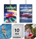 Custom Logo Car Air Fresheners Bulk Packs - Personalized Double-Sided