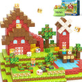 1 in Magnetic Blocks Build Mine Magnet World Farm Animals Set