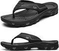 AOV Mens Beach Flip Flops with Arch Support - Comfortable Non-Slip