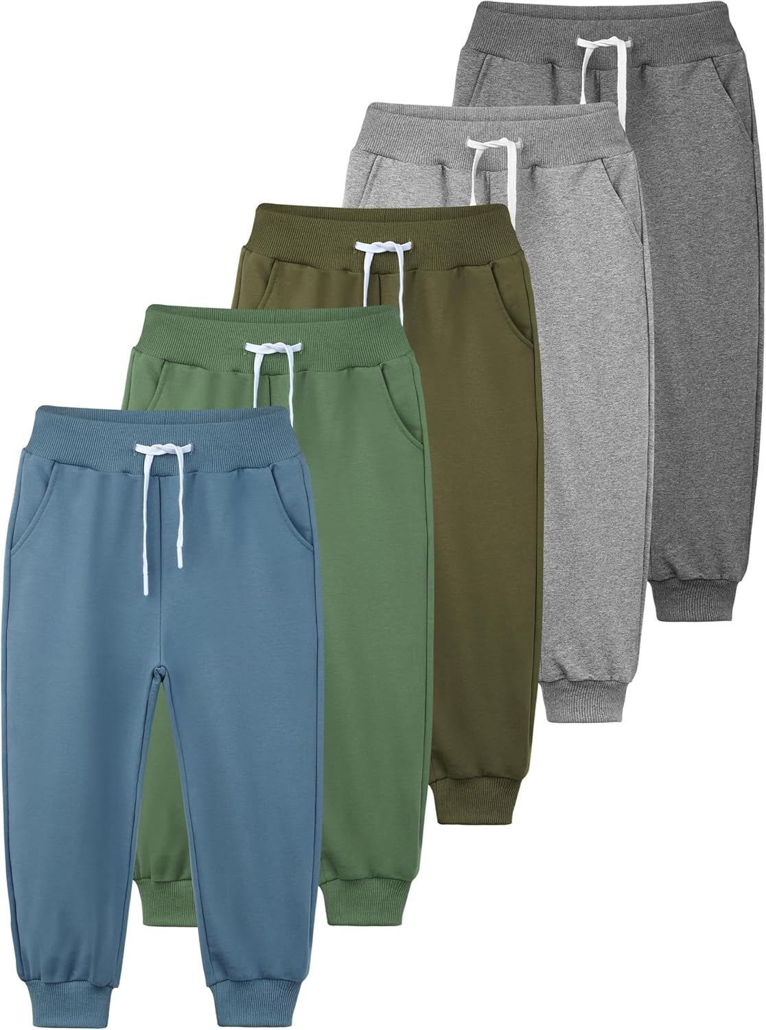 Resinta Toddler Boys Sweatpants Athletic Pull-On Pants Pack