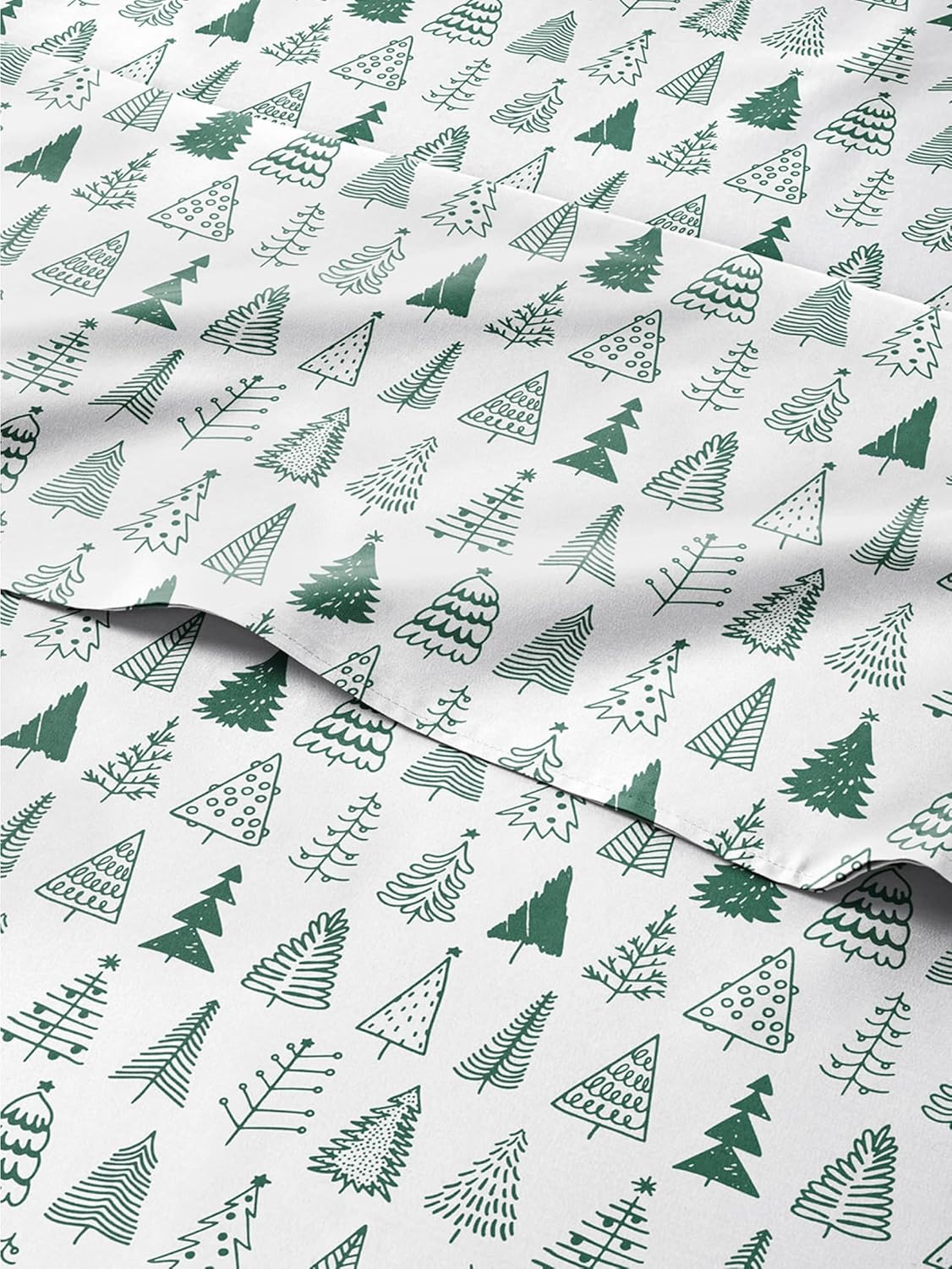 Full Christmas Tree Sheet Set - Festive Winter Holiday Bedding
