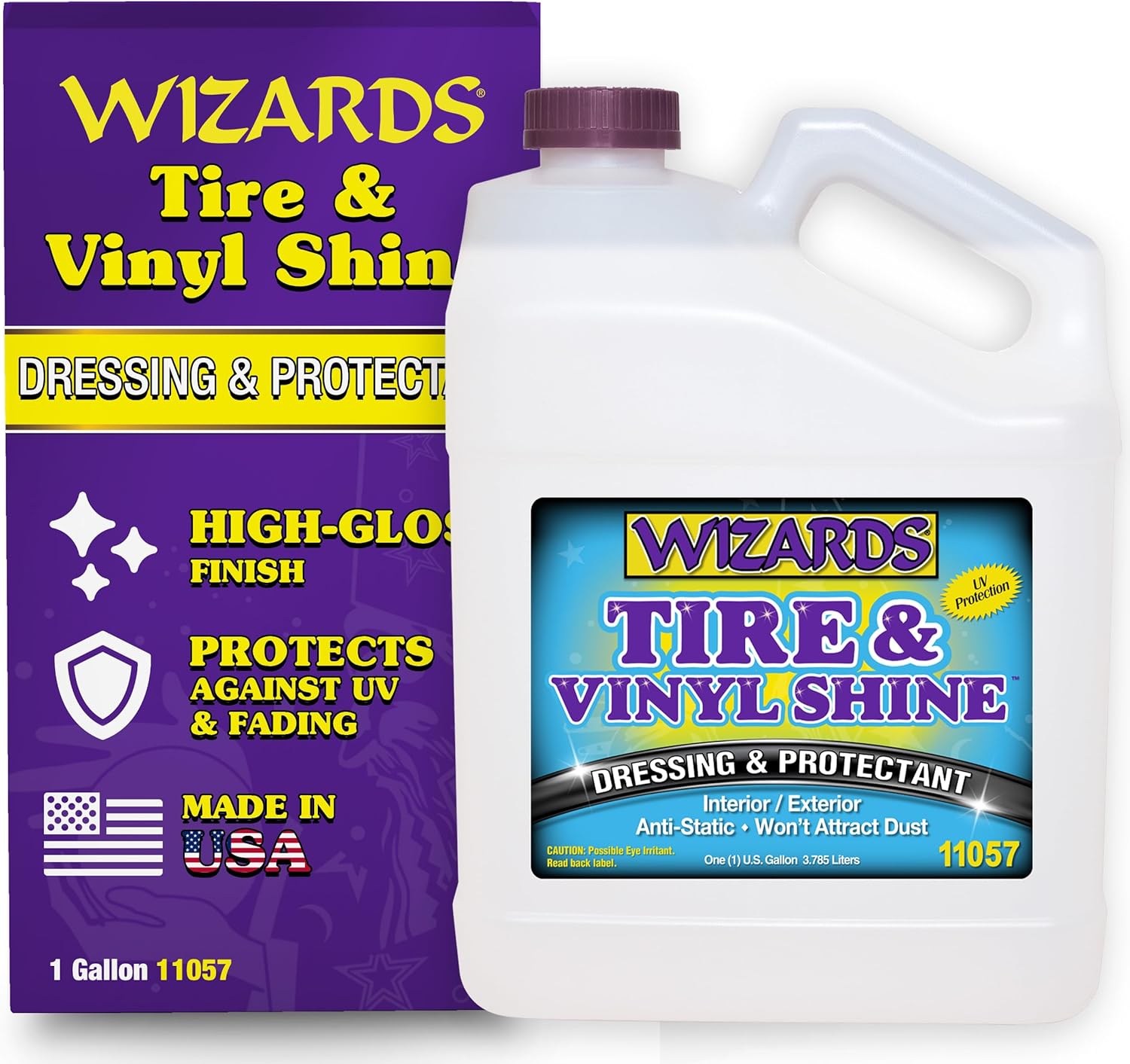 Wizards Tire Shine Spray - Professional Detail Spray for Cars