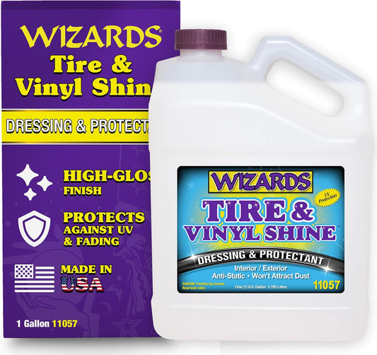 Wizards Tire Shine Spray - Professional Detail Spray for Cars