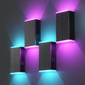 Solar Lights Outdoor 8 Lighting Modes Dusk to Dawn Wall Sconce