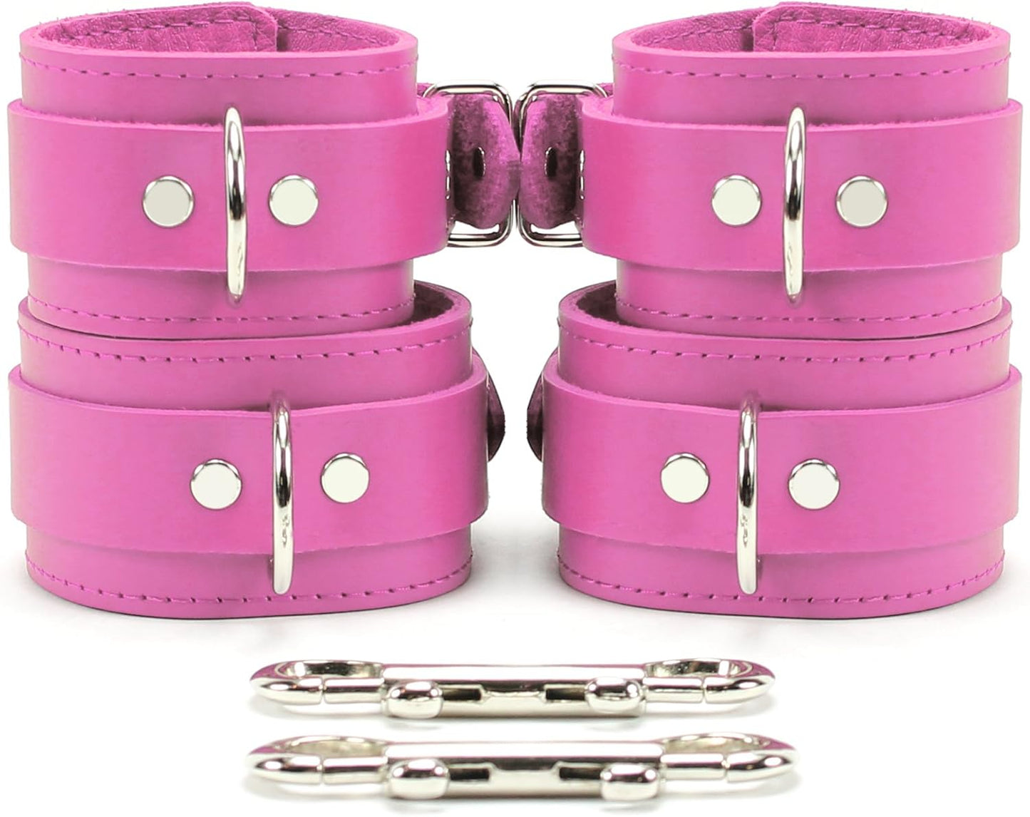 VP Leather Avita Combo Wrist and Ankle Cuffs for Comfort