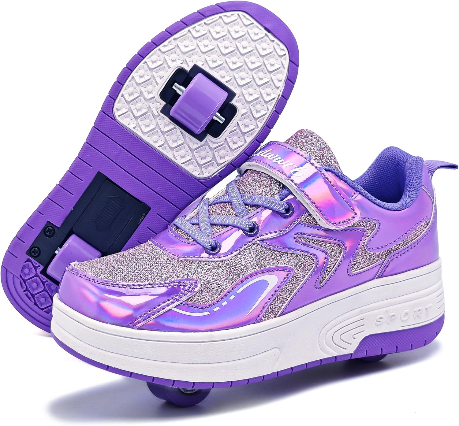 Wooowyet Roller Skate Shoes for Kids with Rechargeable Wheels
