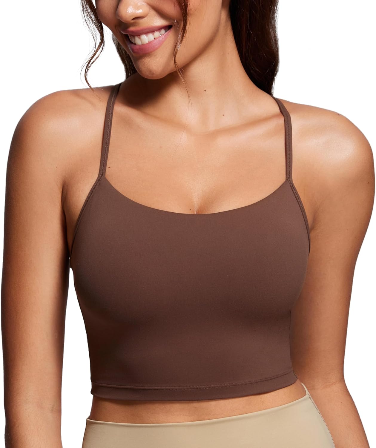 CRZ YOGA Womens Butterluxe Y Back Longline Sports Bras Review