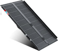 Black Portable Wheelchair Ramp 5FT - Folding No-sew Non-Slip Ramp