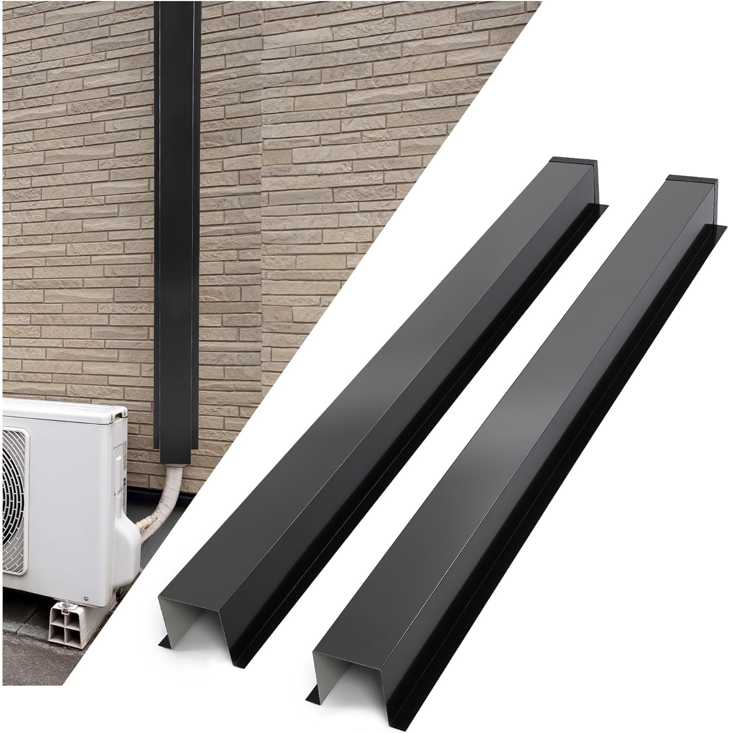Universal Fit Mini Split Line Set Cover - Heavy Duty Steel