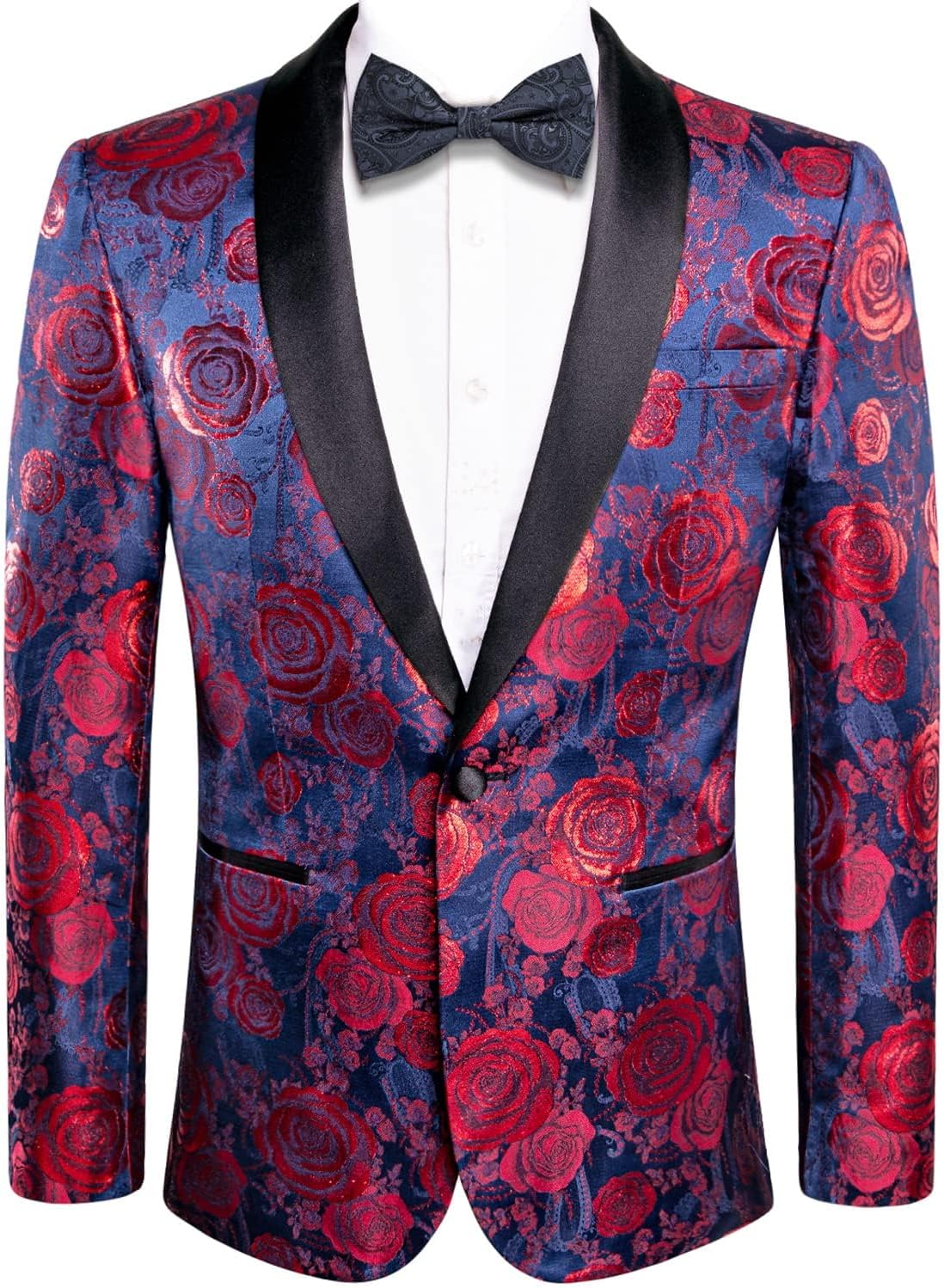 Hi-Tie Stylish Men Suit Jacket Blazer for Elegant Occasions