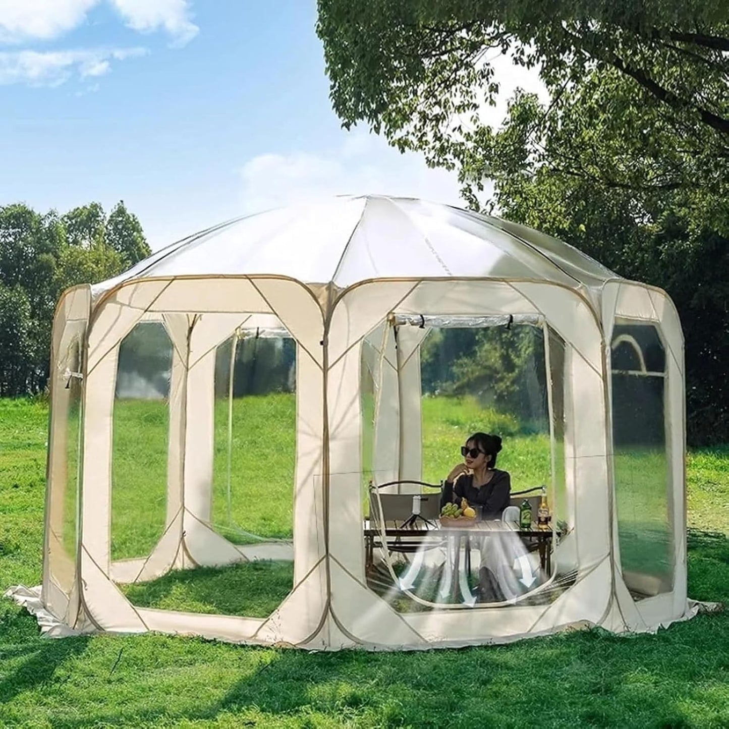 Heated Geodesic Garden Dome - All-Weather Shelter