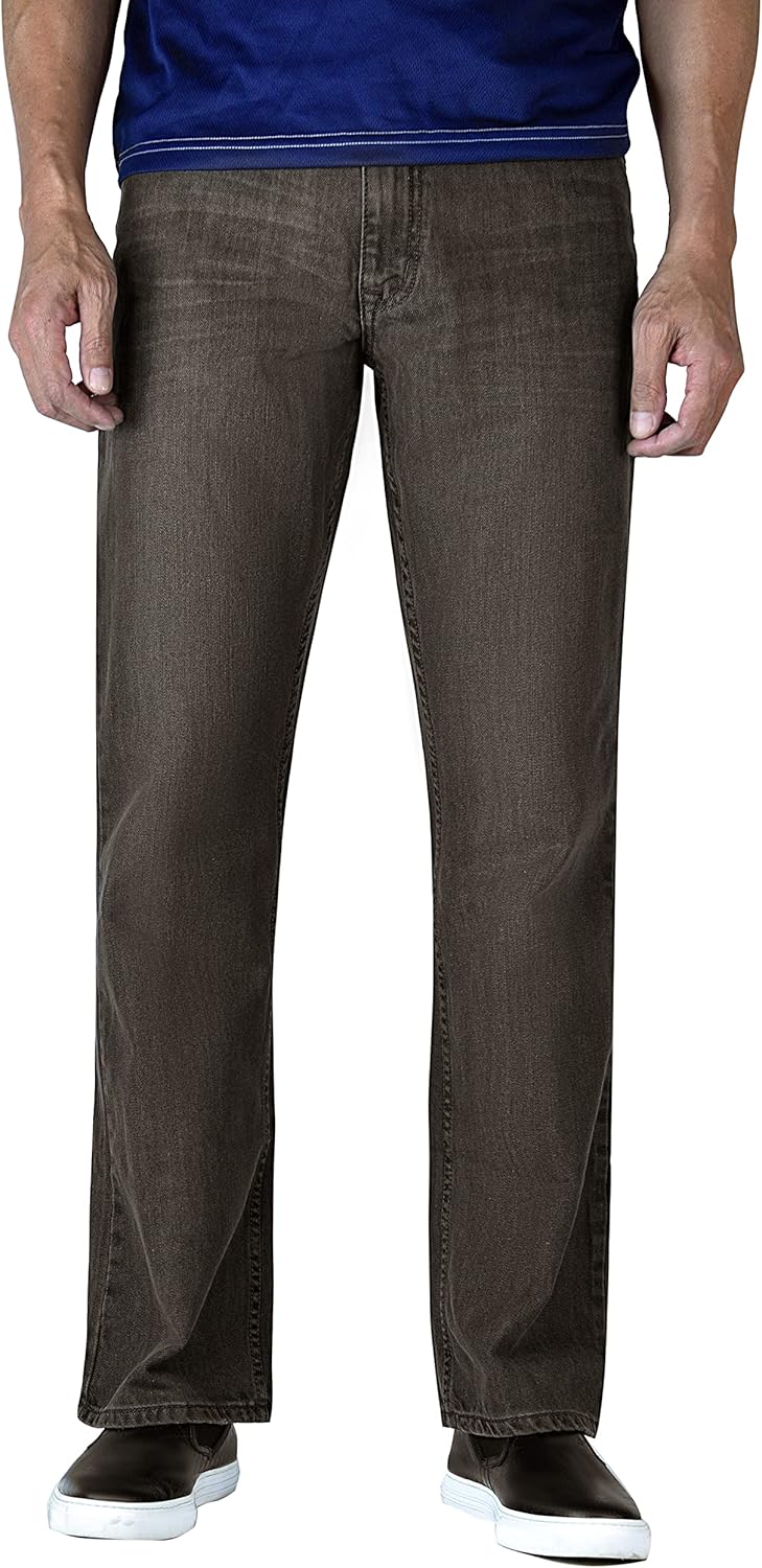 Flypaper Mens Fashion Bootcut Blue Jeans for All-Day Comfort