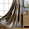 VOGOL Luxury Embroidered Blackout Curtains, Noise Reduction