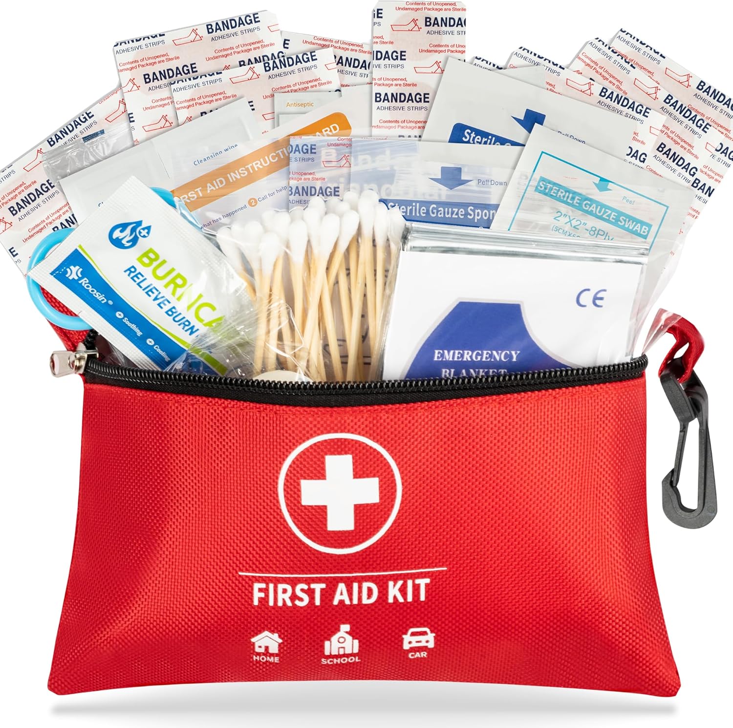 PronteeAid Mini First Aid Kit - 140 Pcs Essential