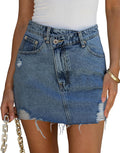 Angerella Denim Mini Cargo Skirt Mid Rise Button Up - Y2k Casual