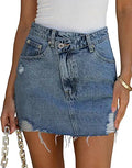 Angerella Skirts for Women Denim Mini Cargo Skirt Mid Rise - Y2k
