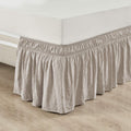 Lush Decor Ruched Ruffle Elastic Bedskirt for Stylish Bedrooms