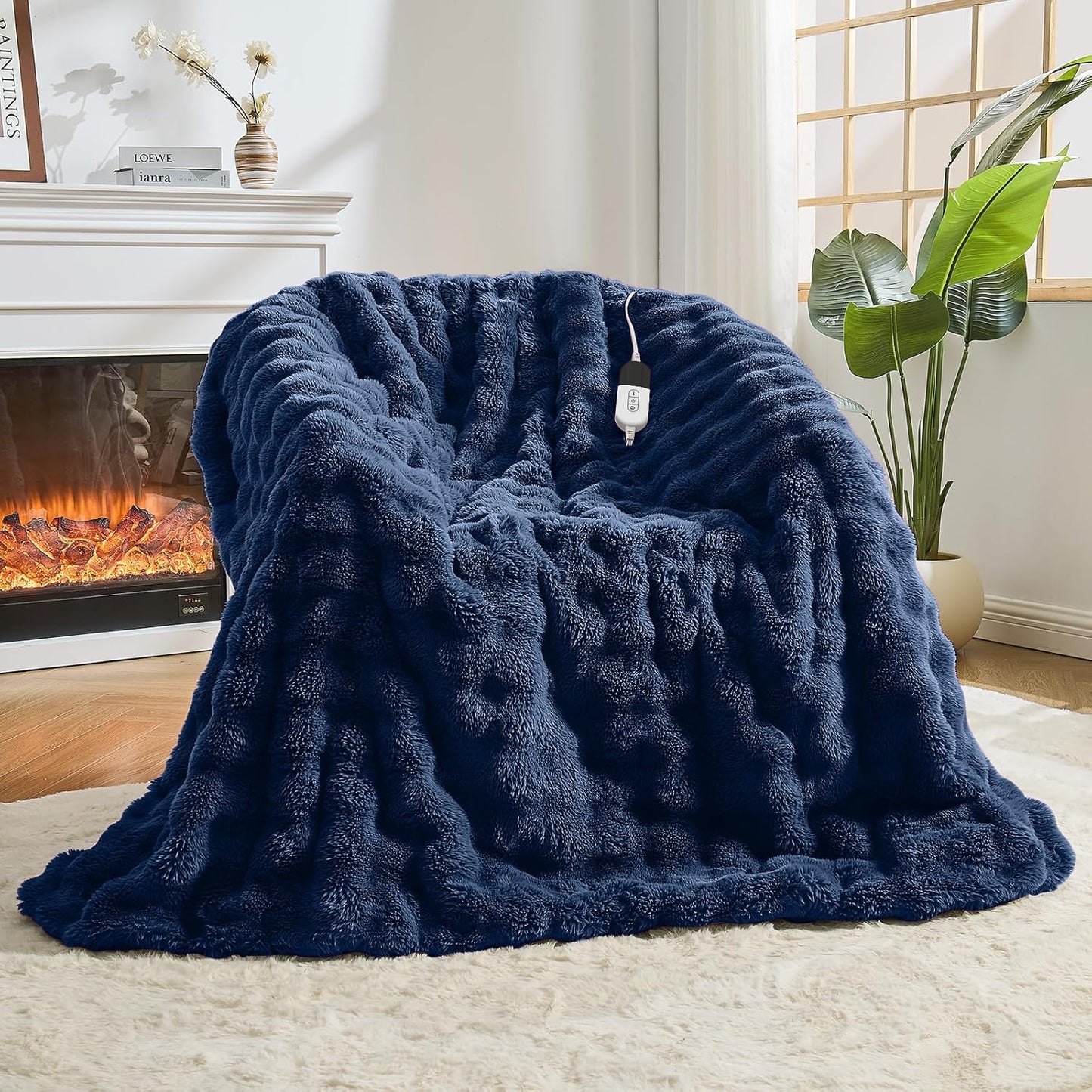Heated Blanket Electric Throw Blanket for Cozy Warmth and Comfort