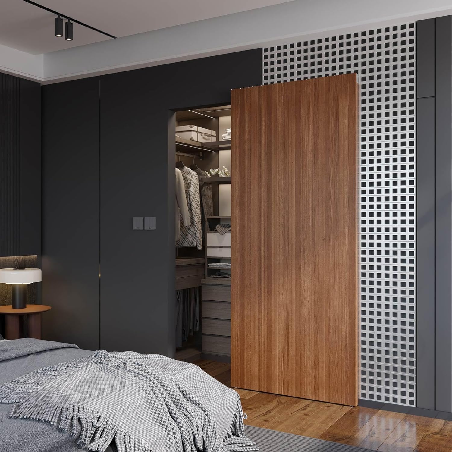 36in Concealed Sliding Barn Door Hardware with Soft Close System