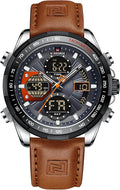 NAVIFORCE Men's Military Digital Analog Quartz Watch - Durable