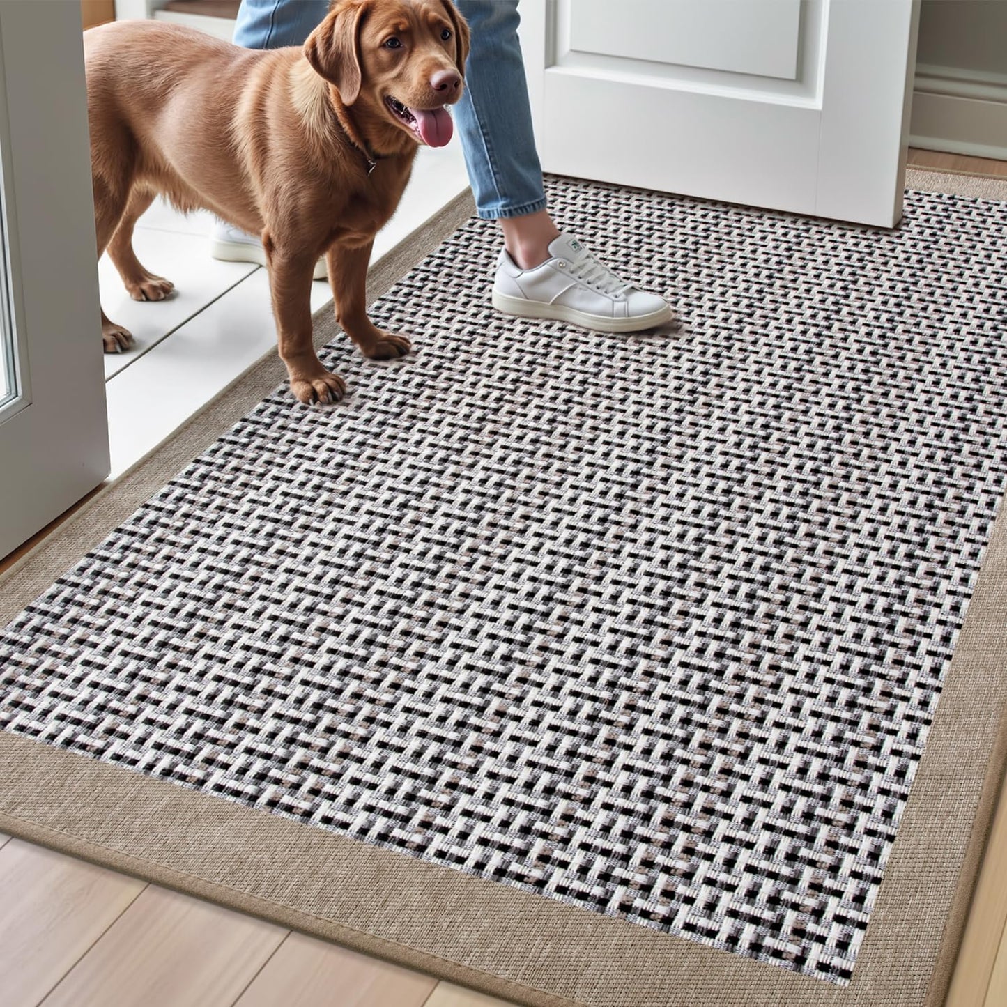 LUMI Inside Door Mat for Entry 32in x 47in, Absorbent and Non Slip