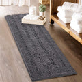 Grey Bath Rugs 70in x 24in - Soft Large Absorbent Bathroom Rug