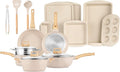 Bakken-Swiss 20-Piece Kitchen Cookware Set - Granite Non-Stick