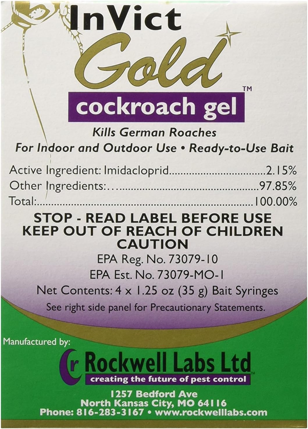 Gold Roach 4 Pack - Fast Acting Roach Control Solution