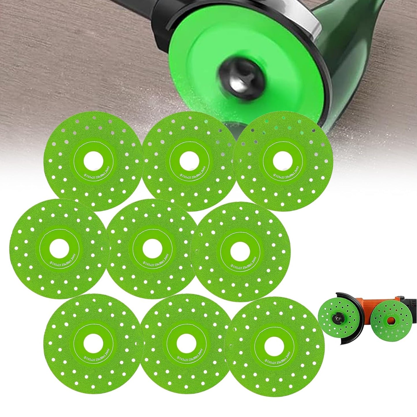 Diamond Glass Cutting Disc Set - Precision Cuts (3PCS)