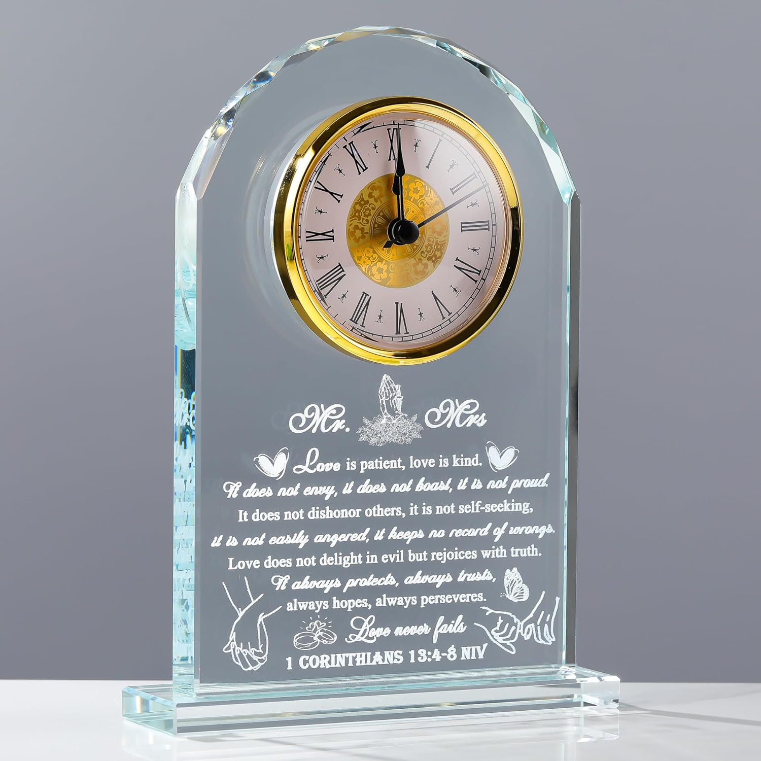 Unique Crystal Clock Wedding Gifts for Couple Keepsake 2025
