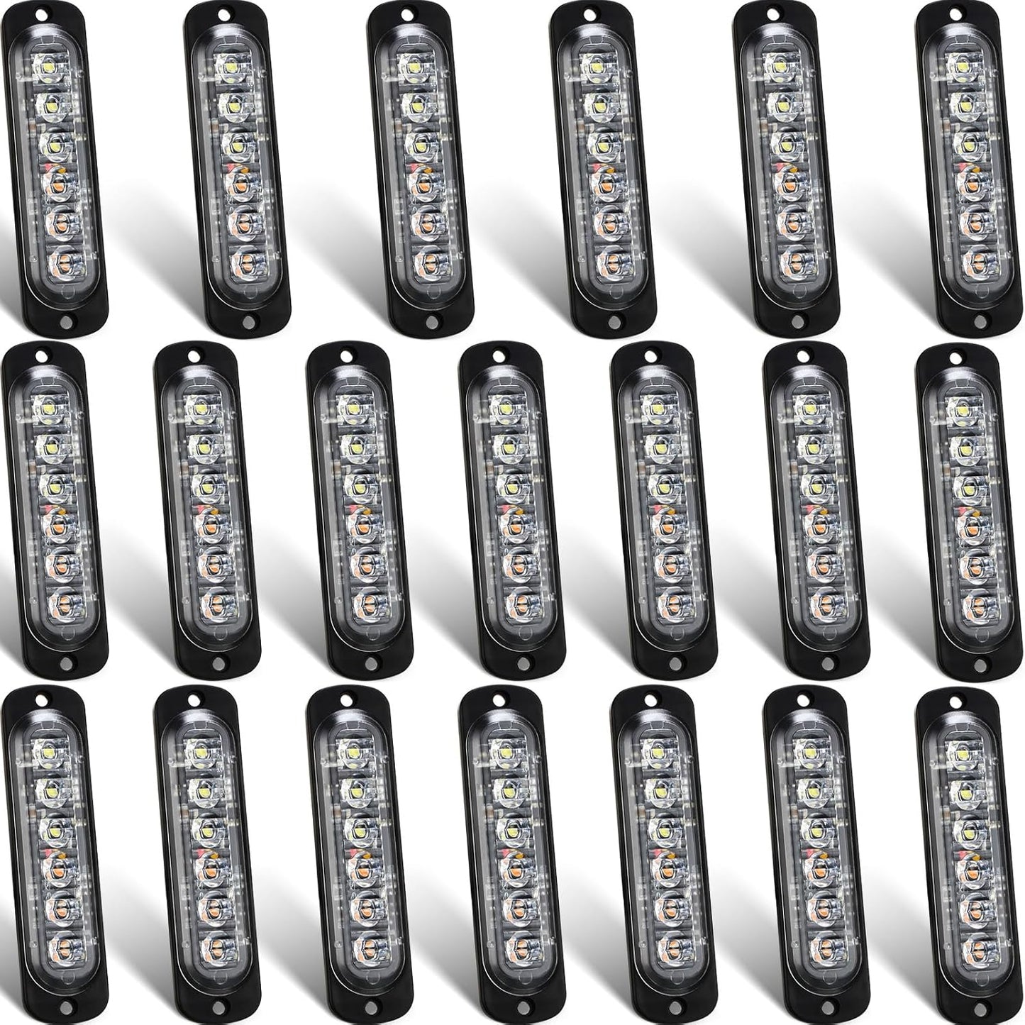 20 Pack LED Emergency Strobe Lights for Trucks and SUVs