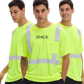 sesafety 3PACK High Visibility Shirts for Men - Class 3 Breathable