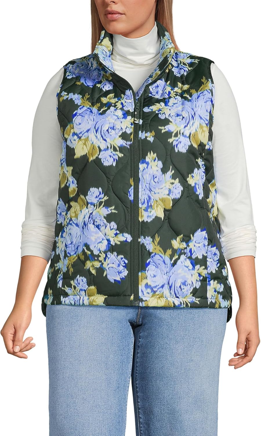 Lands' End FeatherFree Insulated Vest for Cozy Warmth and Style