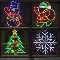 16in Christmas Window Silhouette Lights - 4 Pack for Holiday Decor