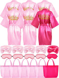 Sintuff Girls' Spa Party Set with Robes, Headbands, and More