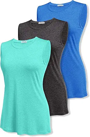 COOrun Women's Sleeveless Athletic Shirts for Active Lifestyle