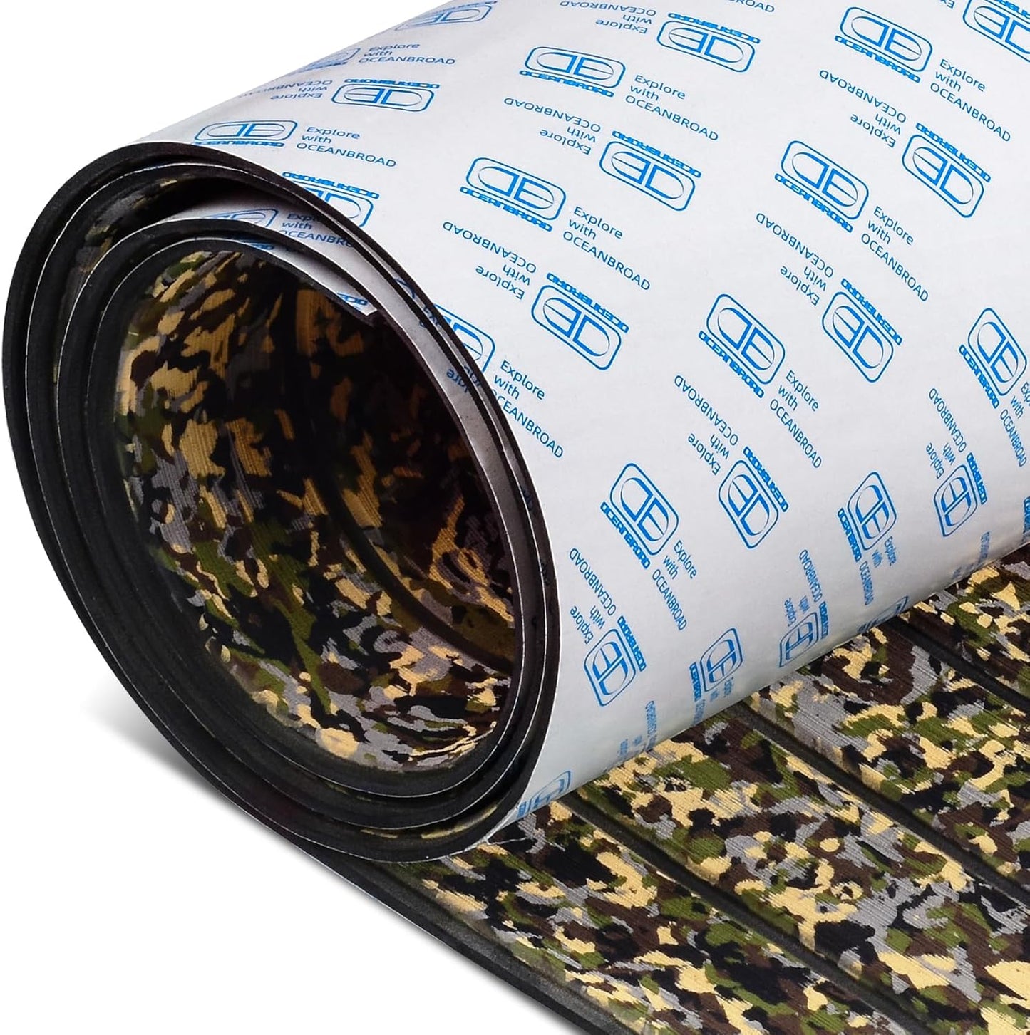 OCEANBROAD Camo Boat Flooring Self-Adhesive EVA Foam Decking
