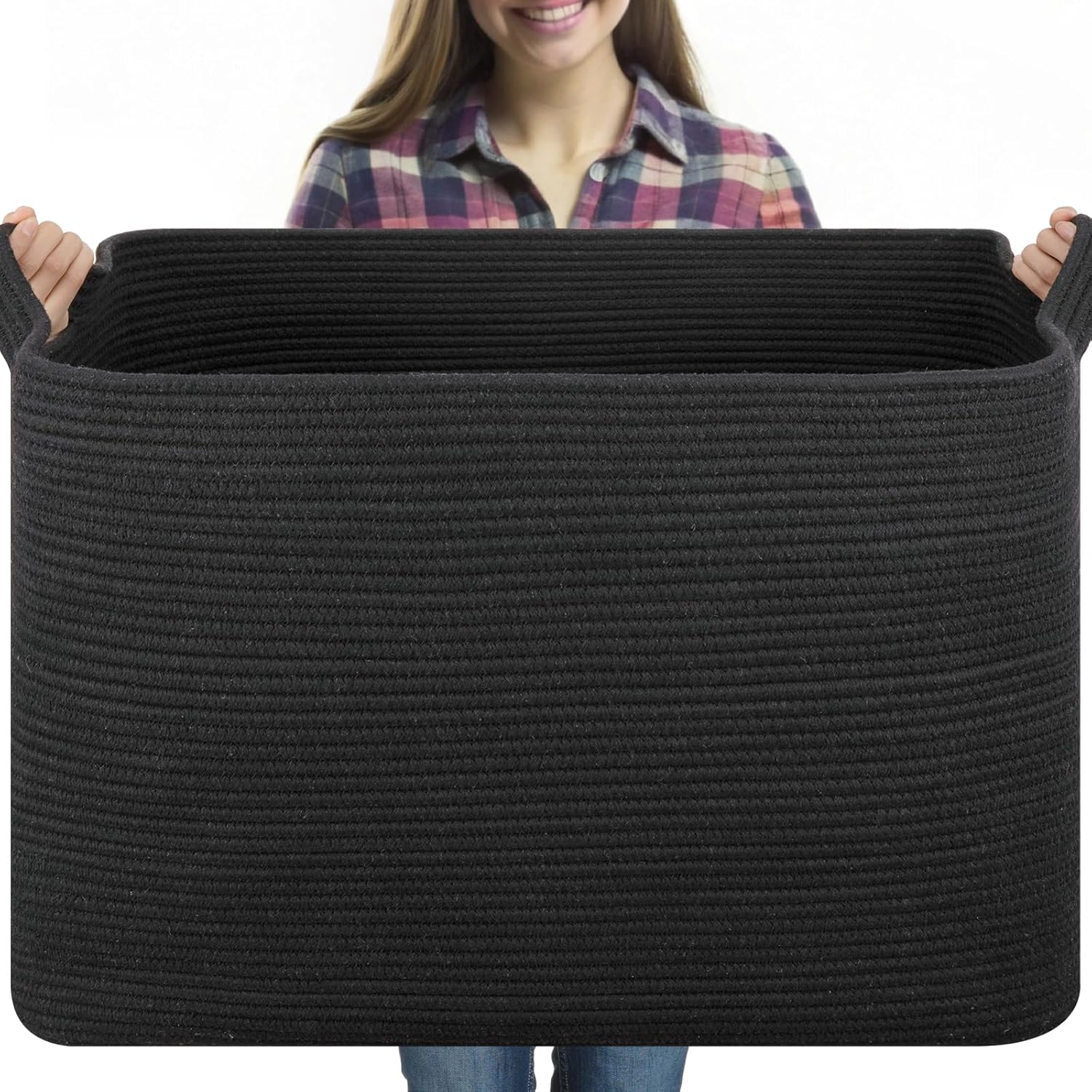 Extra Large Blanket Basket for Living Room Storage Solutions