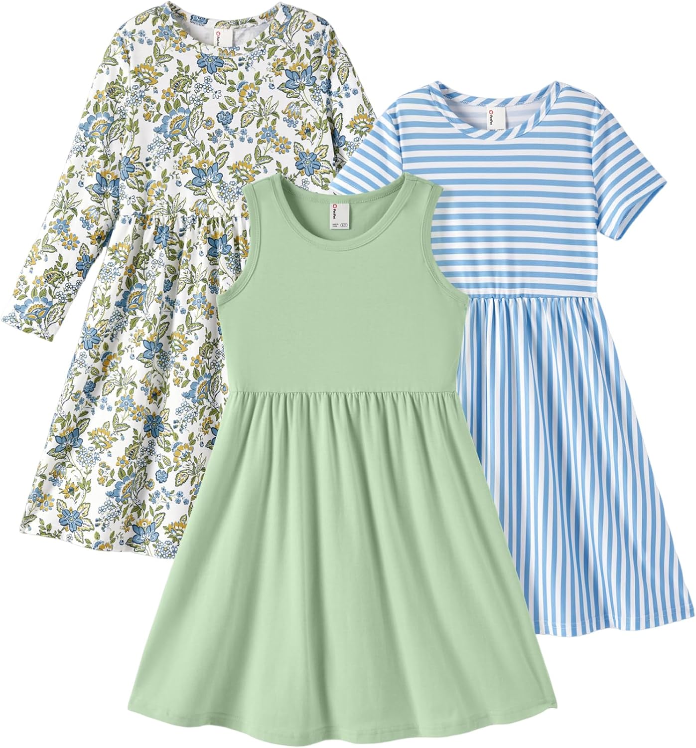 Toddler Girl Floral Skater Dresses 3-Pack for Every Occasion