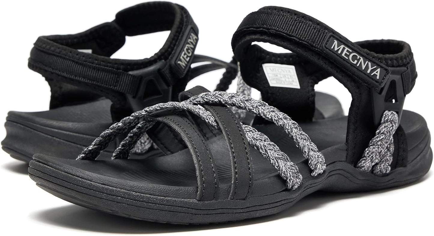 MEGNYA Women's Arch Support Hiking Sandals